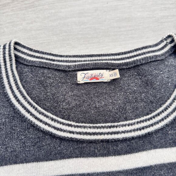 Faherty Surf Striped Crewneck Cotton-Cashmere Sweater Women’s XS - Picture 3 of 4